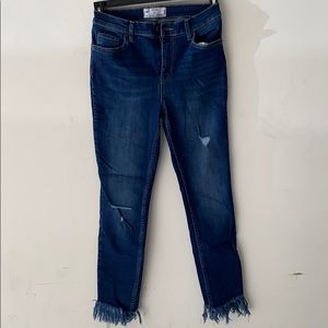 Free people great heights frayed jeans size 29